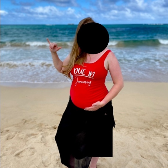 Other - “Due in January” maternity swimsuit